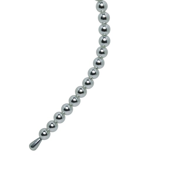 Pair Of Dressy Headbands - Gold Tone Cuban Chain and Faux Pearl (5568) - Picture 8 of 10